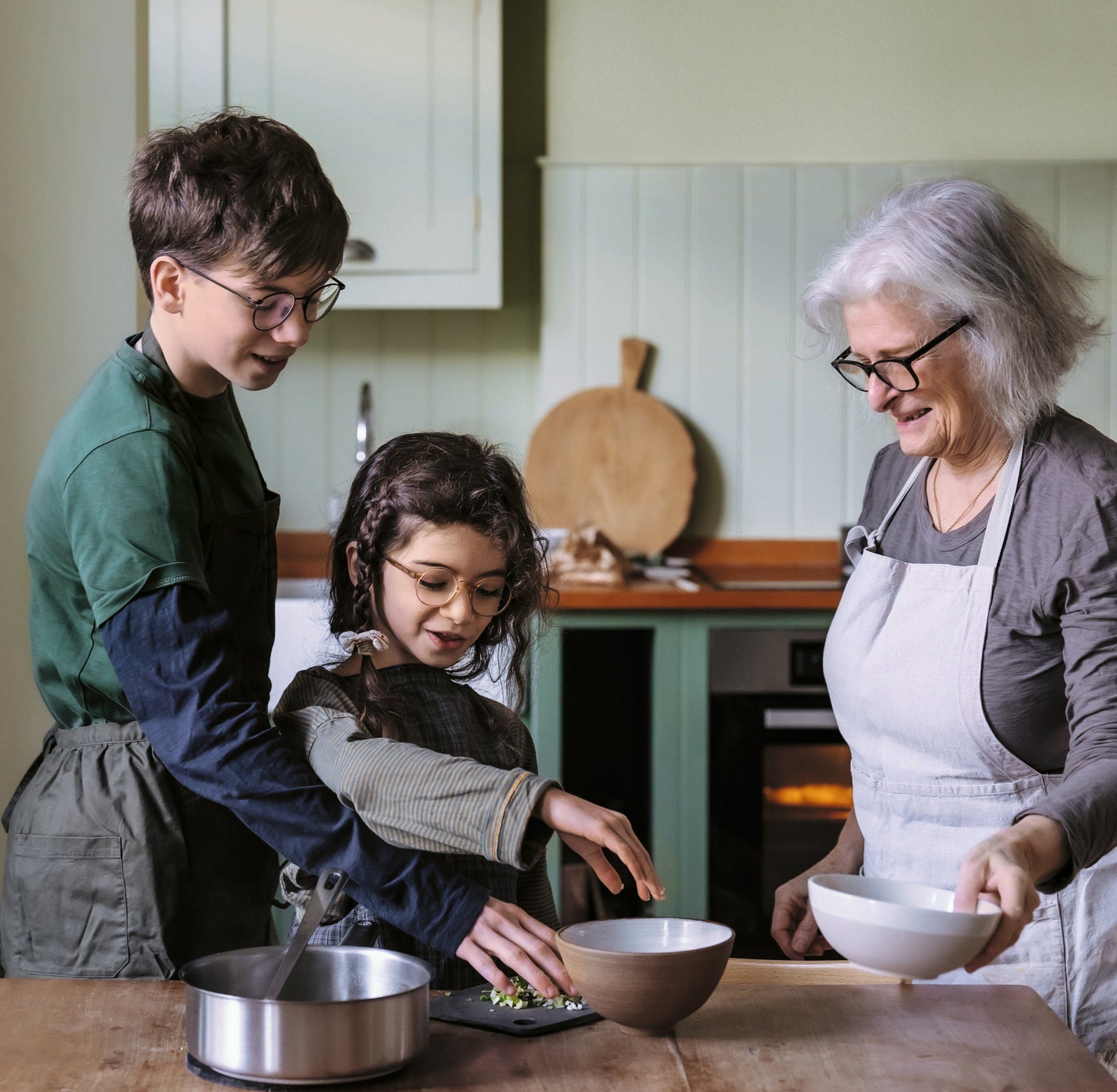 Rose Carrarini with two of her grandchildren