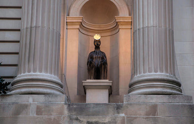 Wangechi Mutu, The Seated II, 2019. Installation View at the Metropolitan Museum of Art, New York