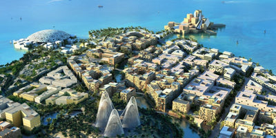 Middle Eastern art institutions exhibition colorful traditional artworks displayed in gallery setting