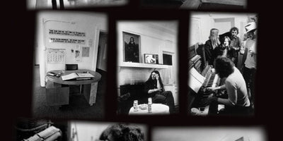 history of US alternative spaces collage featuring diverse art installations and community events