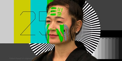 the new manifestos banner with abstract design and bold text on a dark background