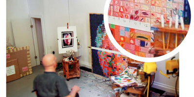 artworks to zoom in on detailed close-up colorful painting brushstrokes vibrant art texture