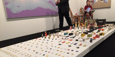 art los angeles contemporary 2015 event banner with abstract colorful design and text