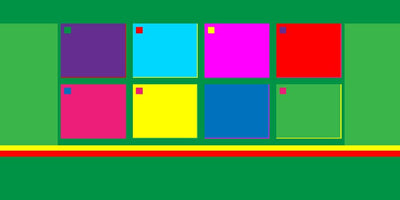 Abstract colorful digital art with geometric shapes and vibrant patterns by Rozendaal