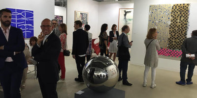 Best of Art Basel 2015 artwork exhibition vibrant colorful painting on display