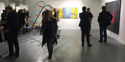 Official Paris 2015 event banner with city skyline and modern design elements