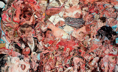 evolution figure twentieth century painting artwork detailed brushstrokes vibrant colors historical art representation