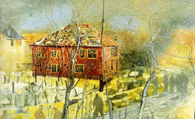 Peter Doig painting Top Ten House Painters artwork colorful abstract style