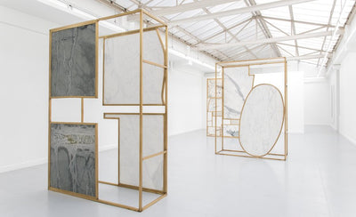 Brussels art scene colorful mural on urban wall with abstract shapes and vibrant colors