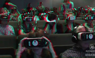 seven on seven 2016 event group photo with participants standing outdoors in front of a building