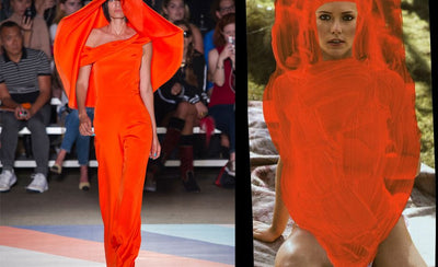 who wore it best fashion week looks versus artworks comparison image