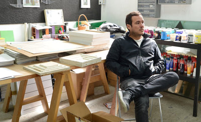 Artist Jose Dalvias favorite works from Mexico City’s Material Art Fair 2017 displayed in a gallery setting