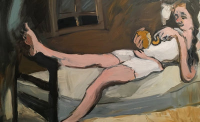 Collectors Susan and Michael Horts favorite artworks from Art Los Angeles 2017 exhibition displayed on a gallery wall