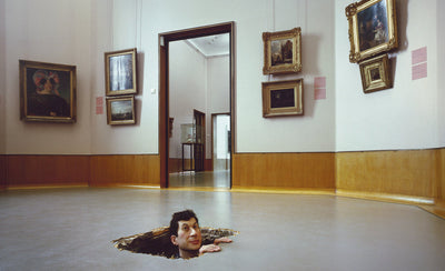 abstract colorful modern art painting with geometric shapes and vibrant hues