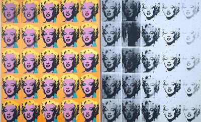 anatomy of an artwork marilyn diptych 1962 by andy warhol colorful pop art painting close-up
