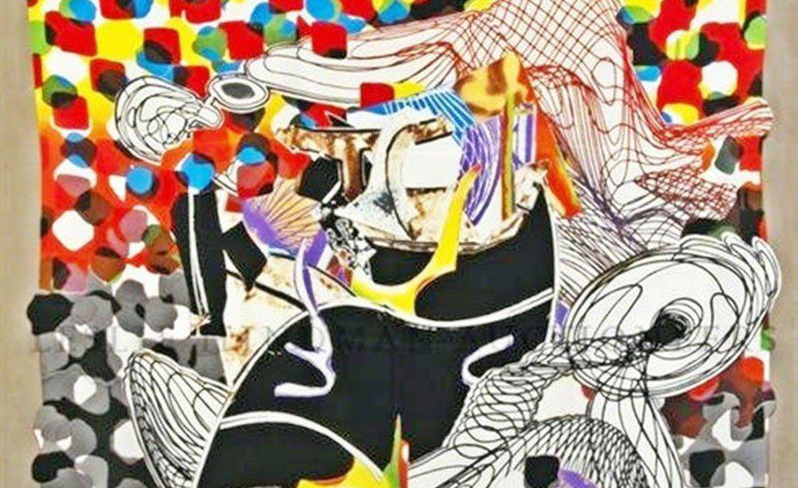 What to say about your new Frank Stella print artwork colorful abstract design