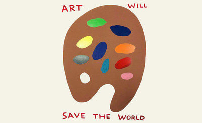 5 Artspace artworks displayed as Zoom video call backdrops colorful modern art pieces digital background