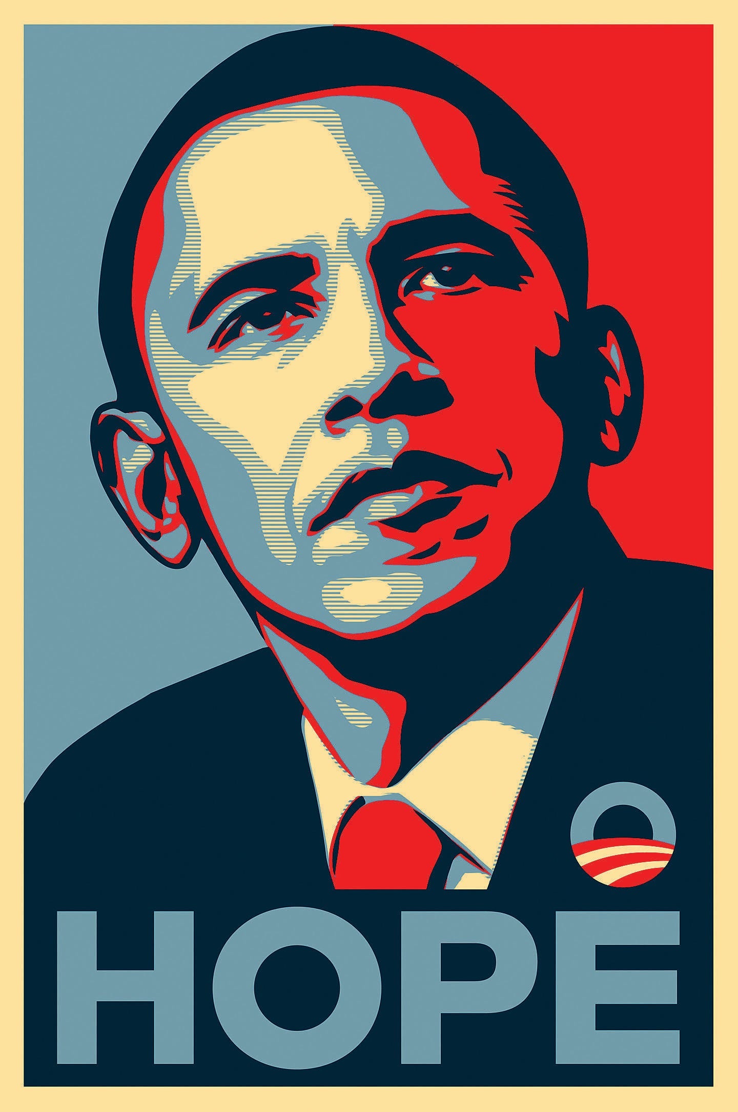 Obama-Progress/Hope, Shepard Fairey, self-commissioned, U.S. Image credit: Shepard Fairey/Obeygiant.com