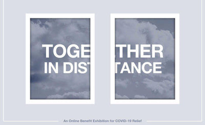 2020 auction event promotional banner with auction items and vibrant background colors