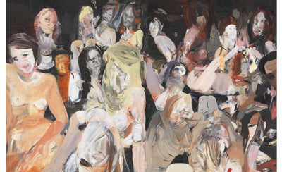 Cecily Brown abstract art print vibrant colors contemporary painting close-up detail