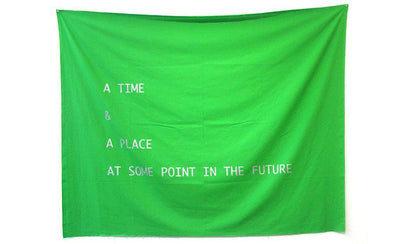 The Artspace Group Show promotional banner featuring event details and artwork images