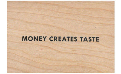 The Artspace Group Show Money artwork featuring a colorful abstract design with bold shapes and vibrant colors