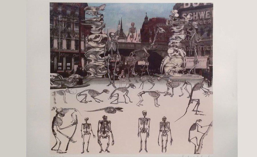 the artspace group show the supernatural exhibition promotional banner with abstract dark and mystical artwork background