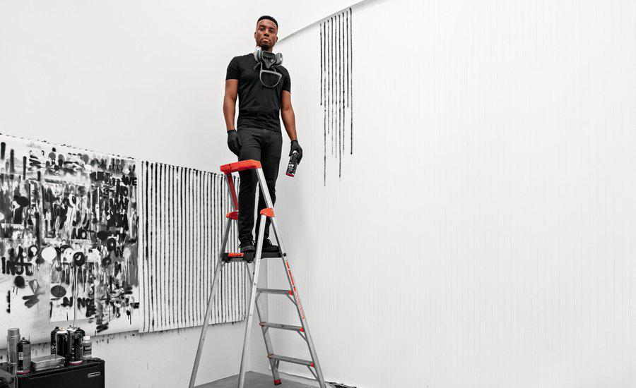 Interview with Adam Pendleton contemporary artist portrait on a neutral background