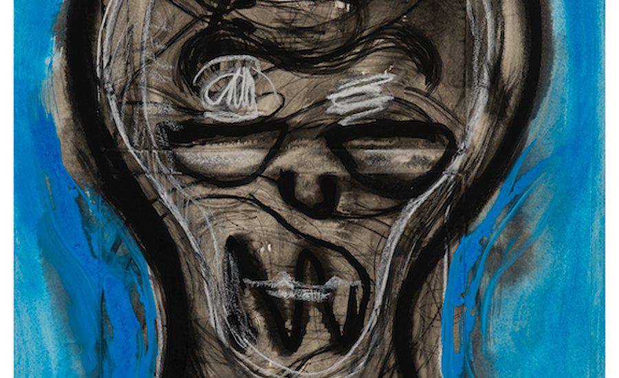 The American Pakistani artist Huma Bhabha in her new art space print artwork