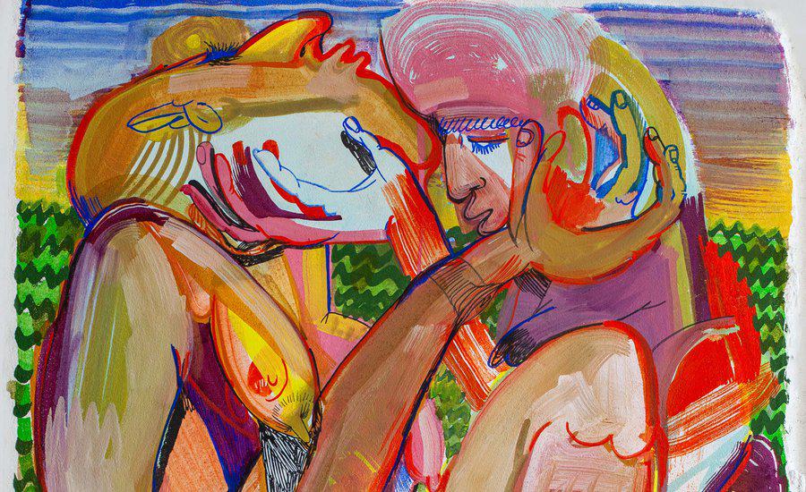 Christina Quarles discussing her debut Artspace exhibition with a focus on the golden hour lighting effect