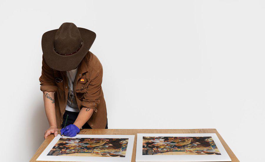 painting depicting the emotional experience of living in the fall of human civilization