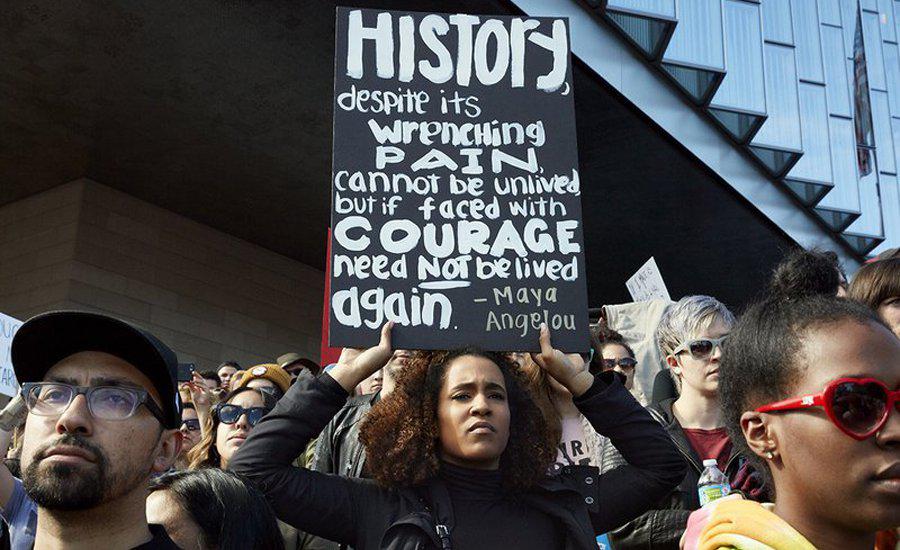Catherine Opie powerful photograph at the first ever Women's March