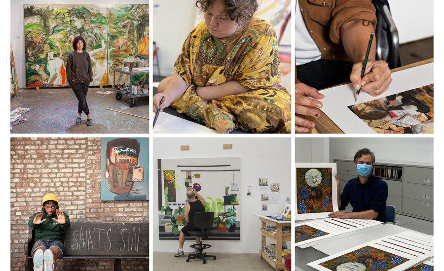 ten great insights from ten great artists who made artspace editions image with colorful abstract art elements and text overlay