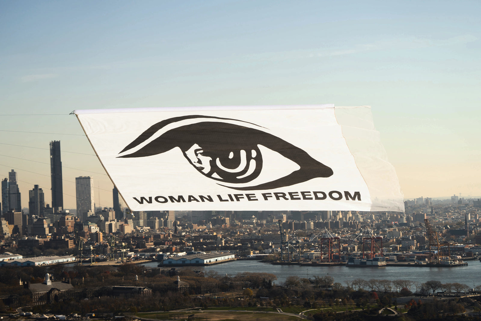 Eyes on Iran, 2022, Mahvash Mostala, Hank Willis Thomas, et al. For Freedoms, Vital Voices, U.S. Image credit: Mahvash Mostala