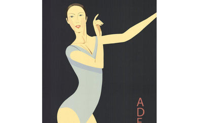 group art exhibition dance performance colorful abstract artwork displayed on wall