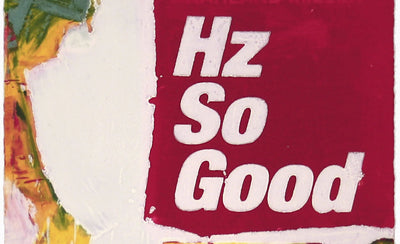 Harland Miller painting I've Always Loved High and Low Culture artwork with text on canvas