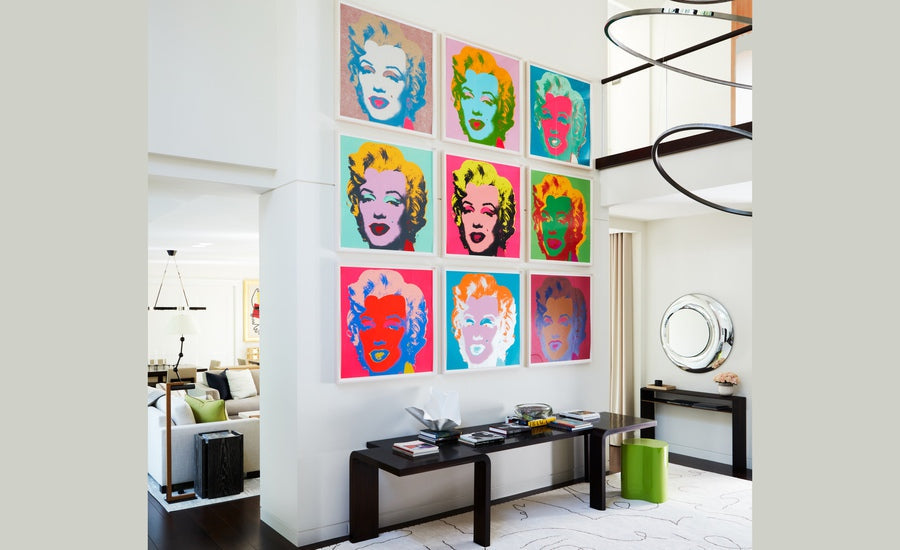 michael cox art for home interview artwork displayed on wall
