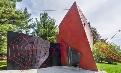 EV Day and Tauba Auerbach artwork installation at the Glass House contemporary art exhibition