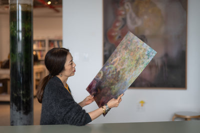 Anicka Yi marks her show at Storm King by creating our first ever lenticular limited-edition, Compost Meridian, 2026