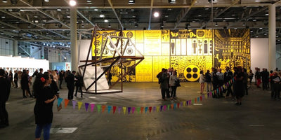 Five standout artworks displayed at Art Basel Unlimited exhibition with vibrant colors and diverse styles