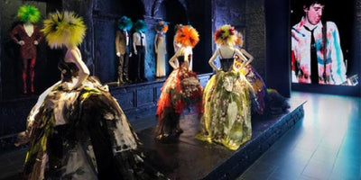 history of the fashion exhibition vintage clothing display image