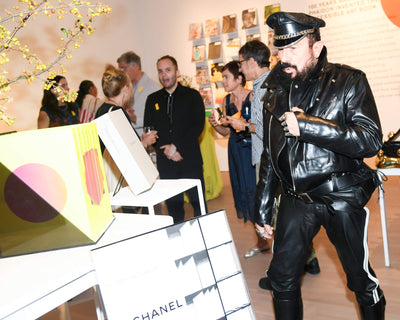 Portrait of Peter Marino renowned architect and designer in a modern interior setting