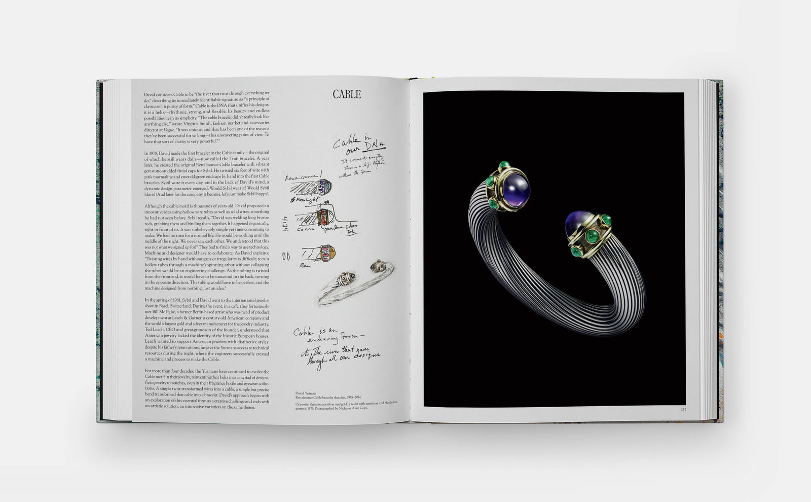 Cable bracelet from the book Sybil and David Yurman Artists and Jewelers