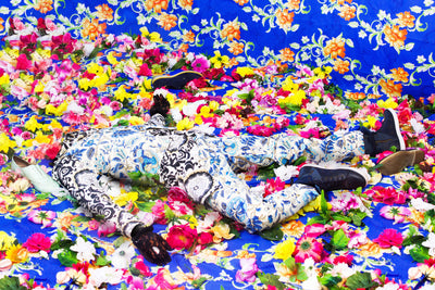 Untitled (Among the weeds, plants, and peacock feathers)