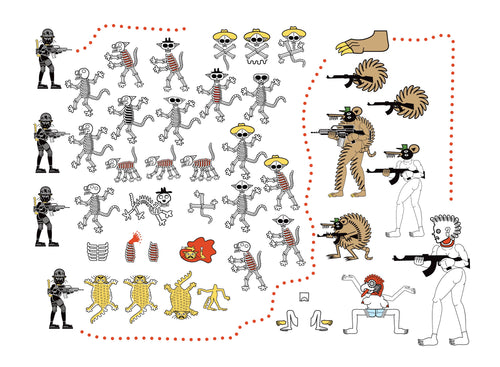 Index of figural archetypes and recurring pattern ornamentation