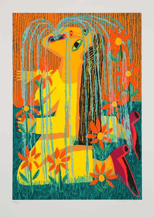 Watering Weeds: Orange Flowers