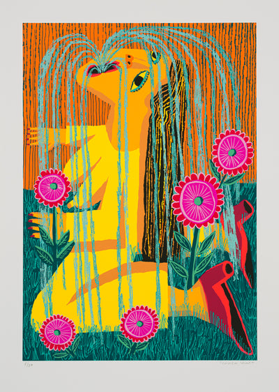 Watering Weeds: Magenta Flowers