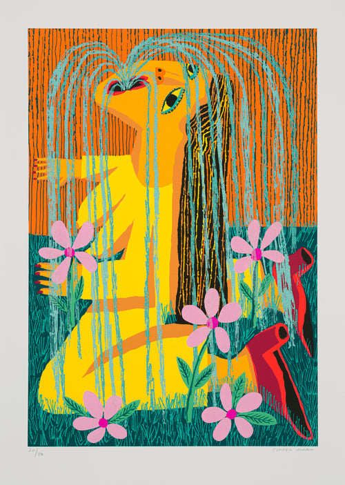 Watering Weeds: Pink Flowers