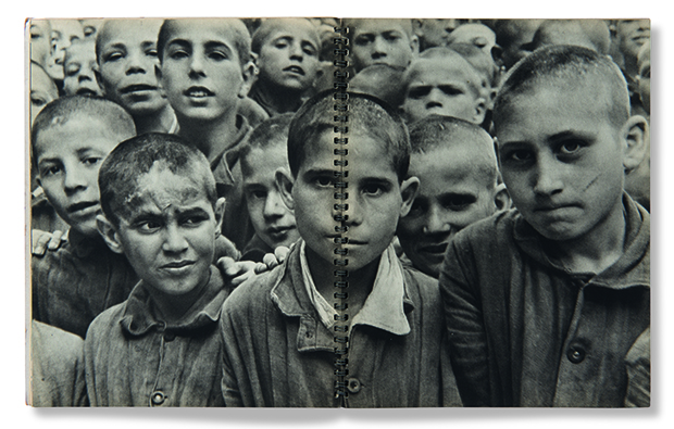 A spread from avid ‘Chim’ Seymour’s Enfants d’Europe, 1949, as reproduced in Magnum Photobook: The Catalogue Raisonné