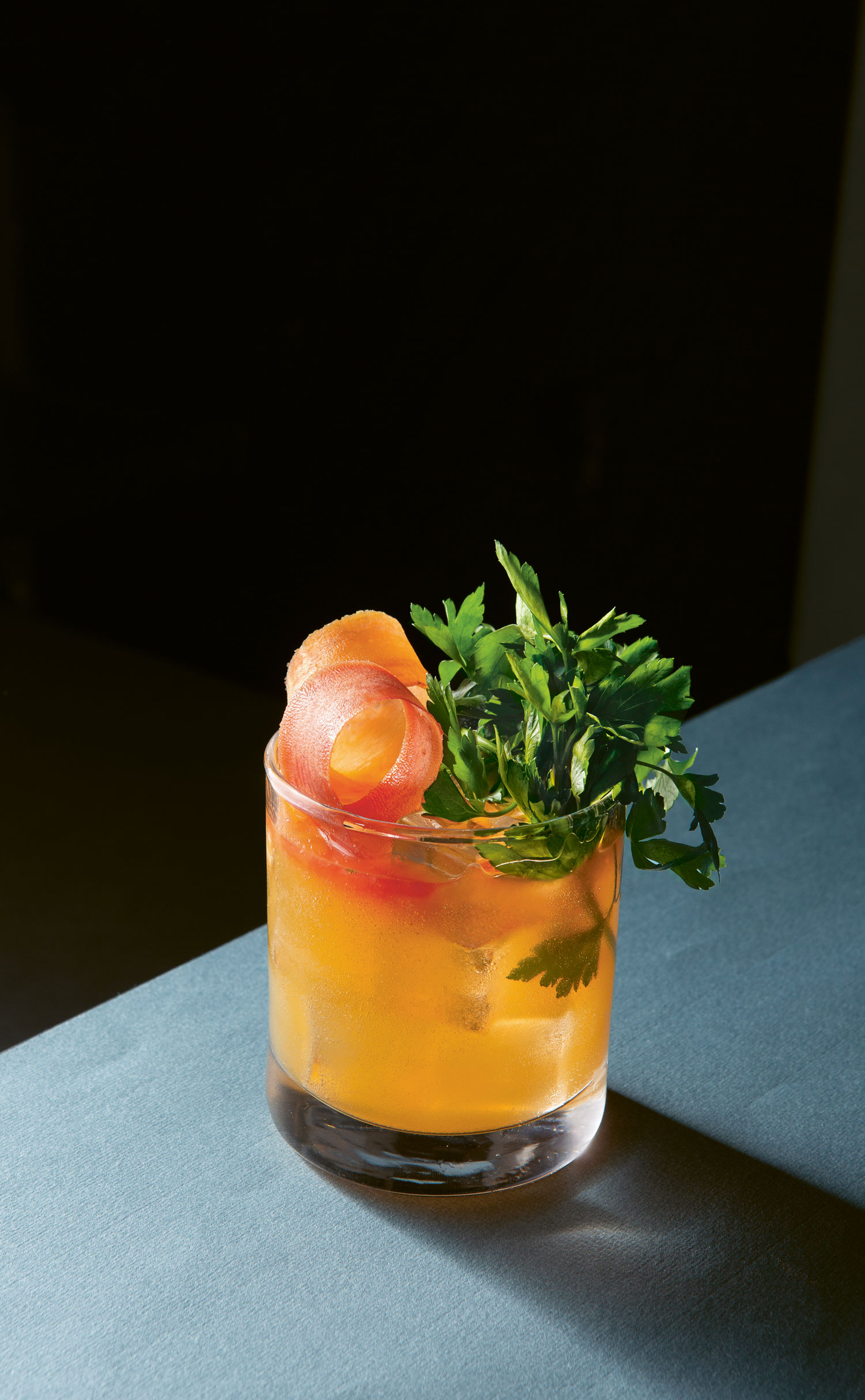 Carrot spritz. A non-alcoholic spritz from the Savannah outpost of The Fat Radish restaurant, which combines the sweet earthiness of fresh-from-the-ground carrots with spicy ginger. All photographs by Andy Sewell